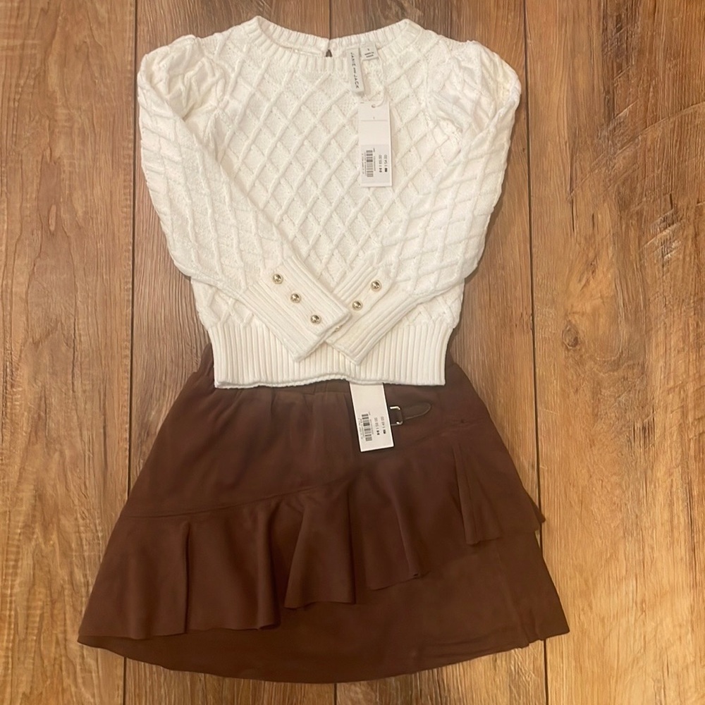 Janie and Jack Skirt/Sweater Set
